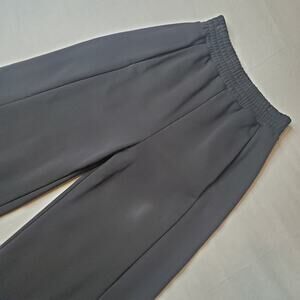 COS Women's Size XS Cropped Wide Leg French Terry Sweatpants Black